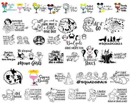 9000+ Disney Halloween bundle svg, Horror disney characters svg, png, eps, dxf, pdf, Digital file
