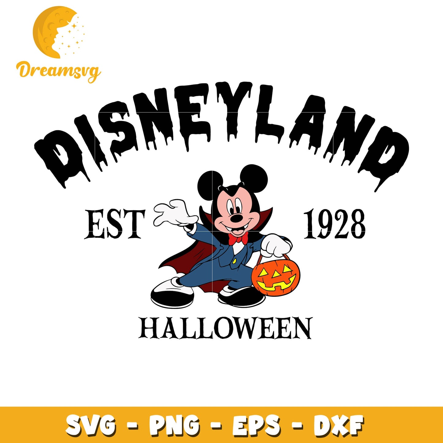 Disneyland est 1934 mickey mouse svg, halloween svg