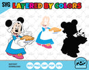 Disney Thanksgiving clipart bundle, Mickey Mouse Thanksgiving SVG cut files for Cricut / Silhouette, PNG, DXF, instant download