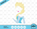 Princess Elsa clipart, Frozen SVG cutting files for cricut silhouette, SVG, PNG, DXF, instant download