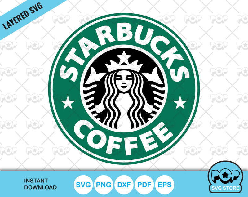 Starbucks Coffee clipart, Starbucks Logo SVG clipart, SVG cut files for cricut silhouette, SVG, PNG, DXF, instant download