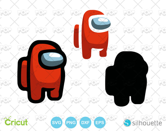 Among Us clipart bundle, SVG cutting files for Cricut / Silhouette, SVG, PNG, DXF, instant download