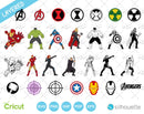 Avengers clipart bundle, Marvel SVG cut files for Cricut / Silhouette, PNG, DXF, instant download
