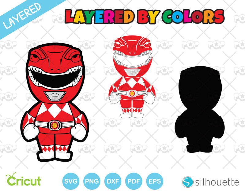 Mighty Morphin Power Rangers clipart bundle, SVG cut files for Cricut