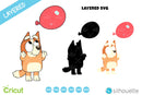 Bluey Clipart Bundle, Bluey the dog SVG cut files for Cricut / Silhouette, PNG DXF, instant download