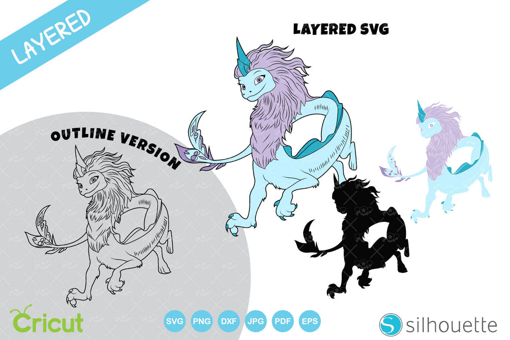 Raya and the Last Dragon clipart bundle, Raya SVG cut files for cricut