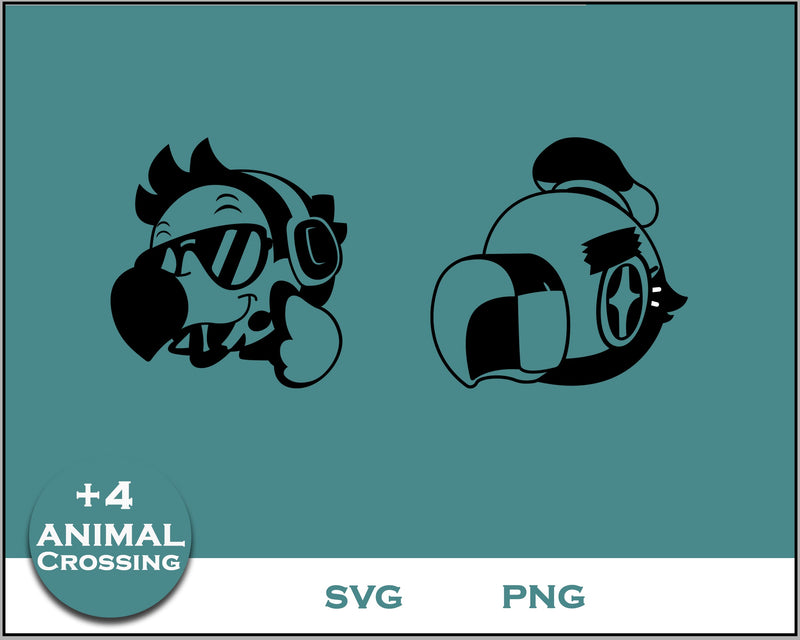 Dodo Animal Svg Bundle, Animal Crossing Svg Bundle, Animal Crossing Svg, Cartoon svg, png digital file