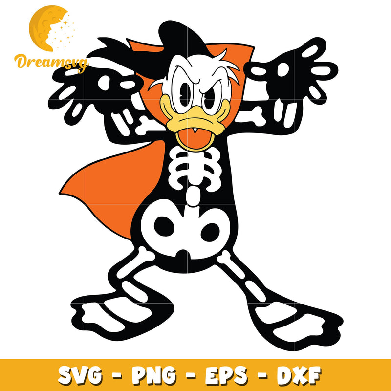 Donald cosplay skeleton svg