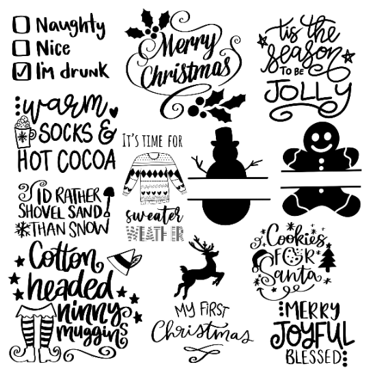 100 Christmas SVG Bundle