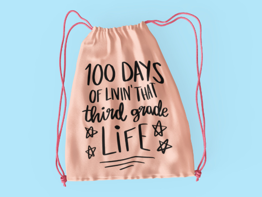 100 Days of School third grade SVG