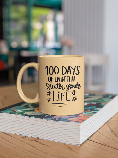 100 Days of School in Sixth Grade SVG