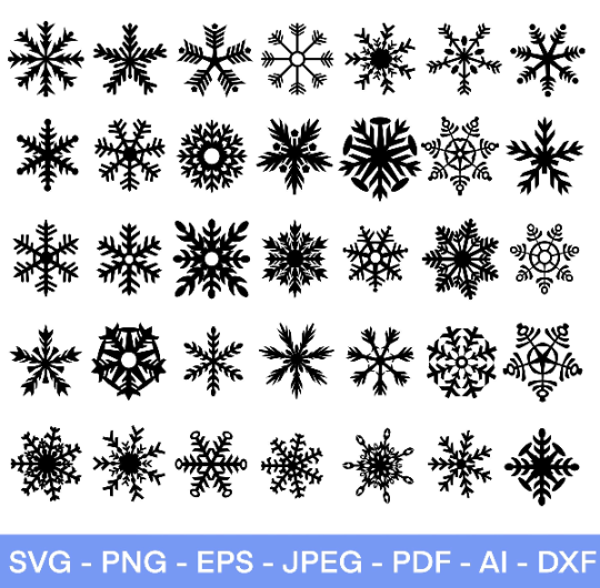 Snowflake SVG Bundle