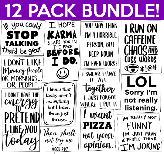 Sarcastic SVG Bundle