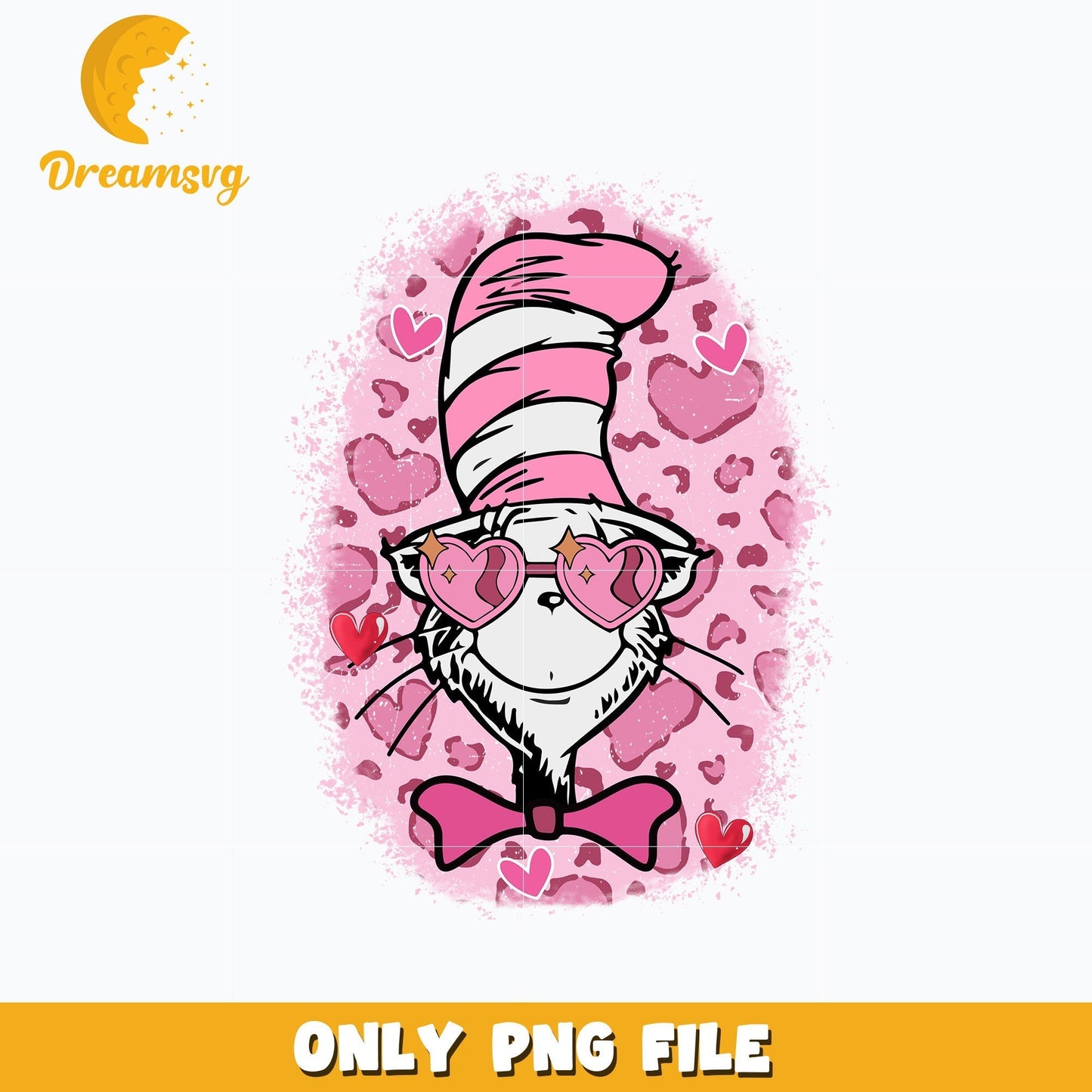 Dr Seuss pink love valentine png