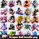 Dragon ball watercolor png bundle ver 2