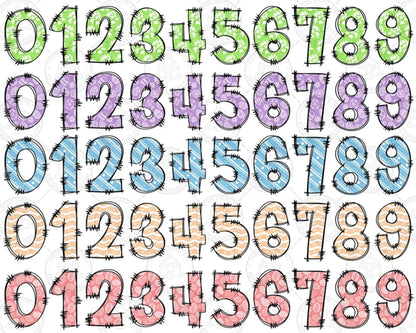 Easter Doodle Alphabet Bundle, Easter PNG Letters, Sublimation, Easter Day Png, Easter Font, Digital Download