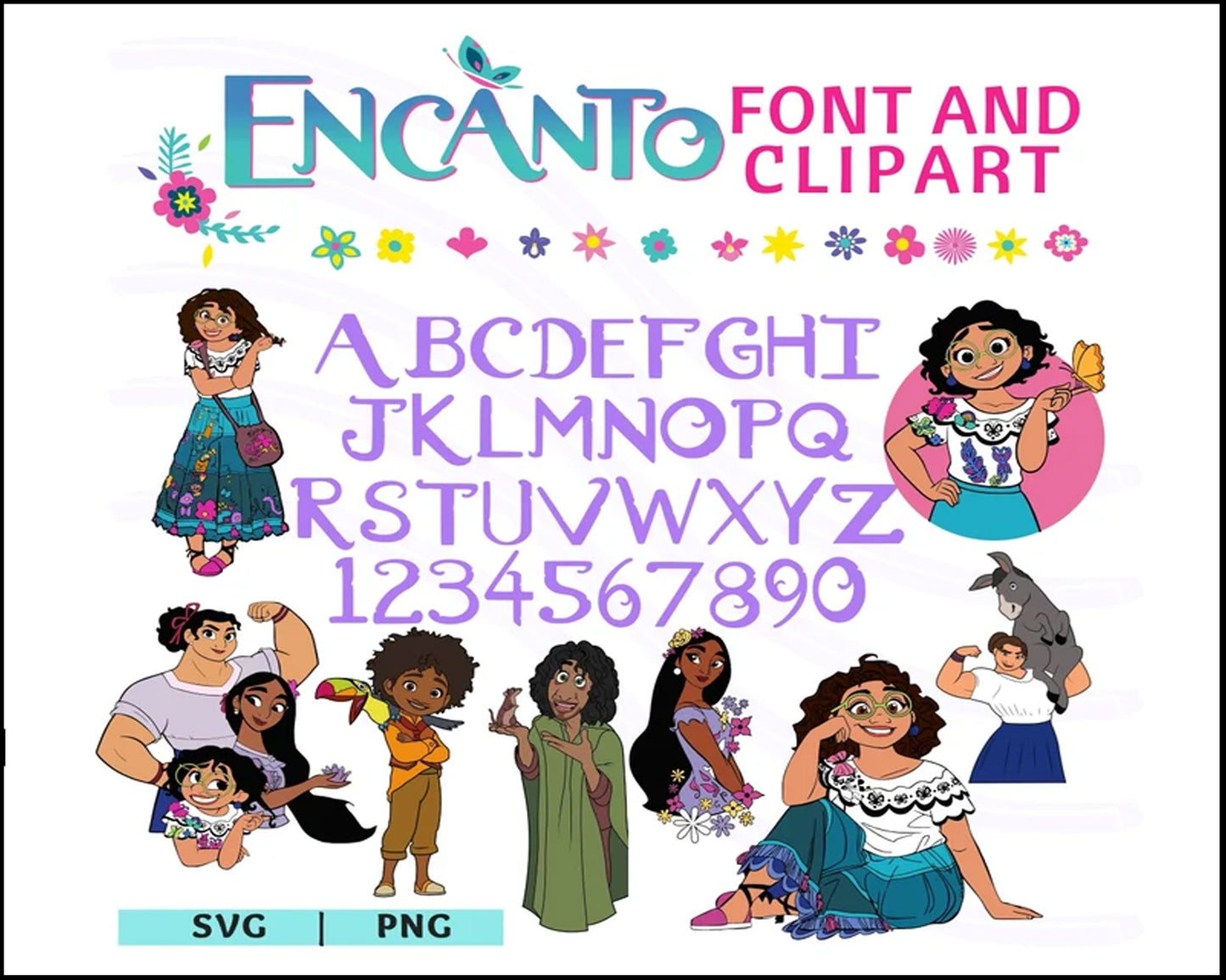 Encanto svg, Bundle Encanto svg, Birthday Party svg, Birthday svg, cut files for cricut silhouette