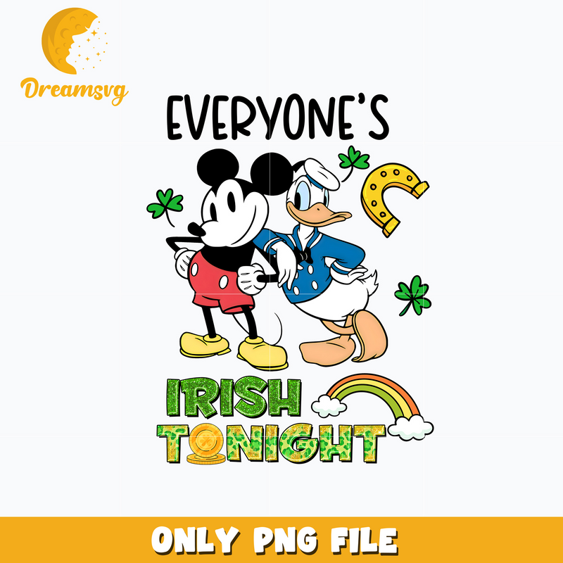 Mickey everyones irish tonight patrick's day png