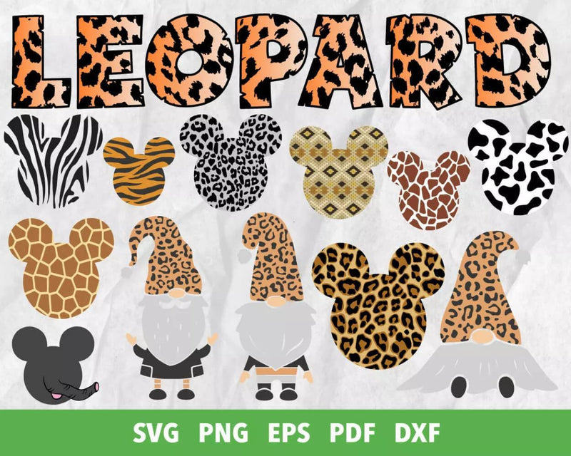 Animal Print SVG Bundle, Cut Files & Clipart For Cricut & Silhouette