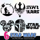 Star Wars SVG PNG EPS DXF Bundle Instant Download
