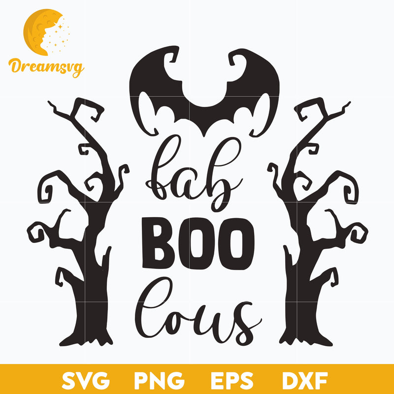 Fab Boo Lous SVG, Halloween svg, png, dxf, eps digital file.