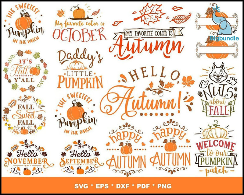 Fall shirt svg bundle 450+ svg, png, dxf, pdf 1.0