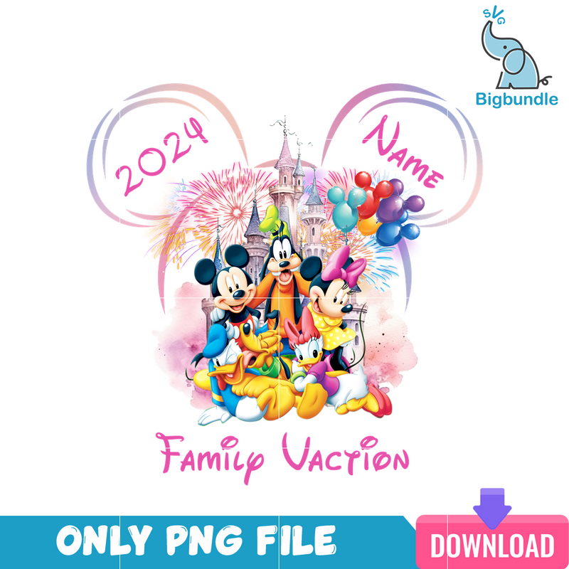 Family Vacation Custom Disney PNG