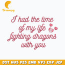 Basgiath Fighting dragon with you embroidery