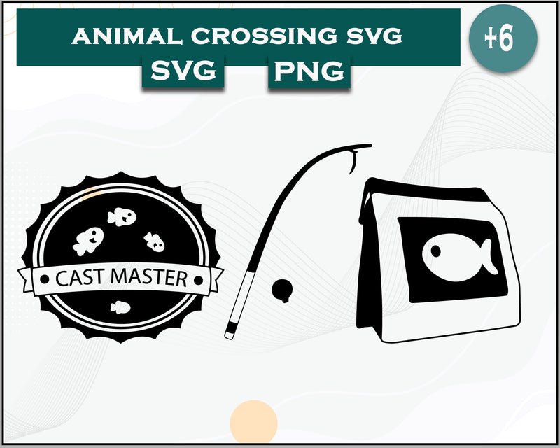 Fish Bait Svg, Animal Crossing Svg Bundle, Animal Crossing Svg, Cartoon svg, png digital file