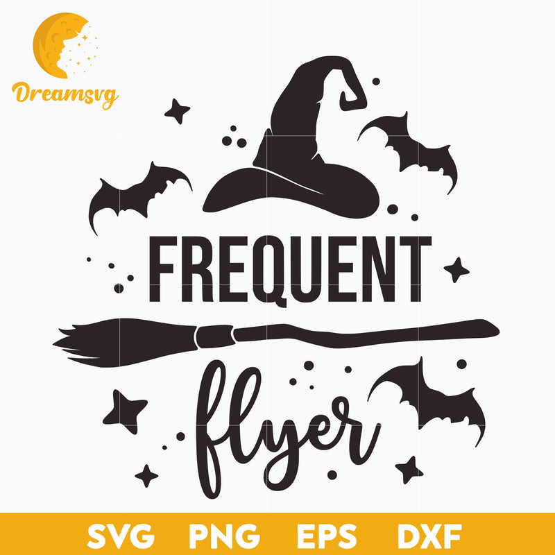 Frequent Flyer SVG, Halloween svg, png, dxf, eps digital file.