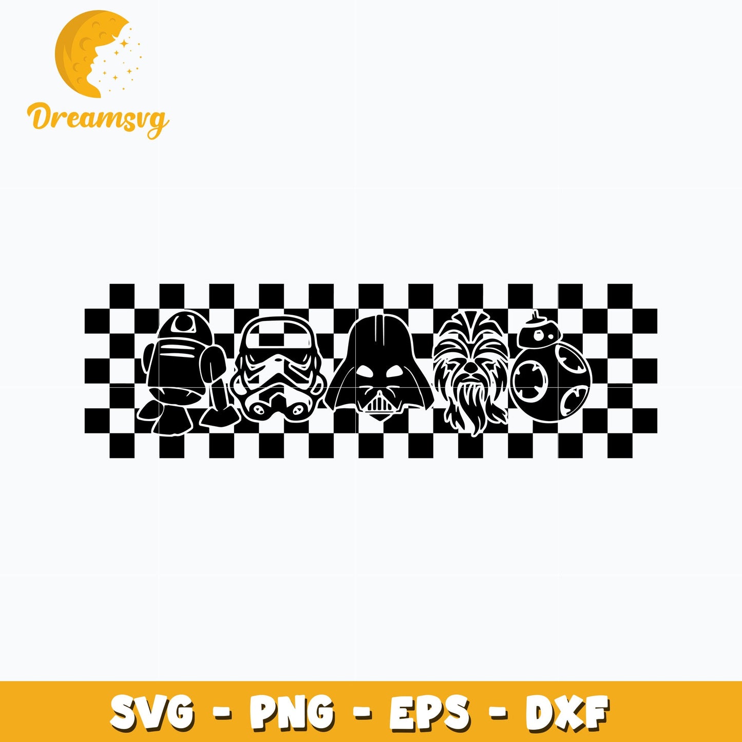 Star Wars Friends design svg