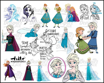 Frozen SVG Bundle - Digital download
