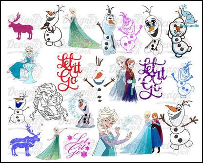 Frozen SVG Bundle - Digital download