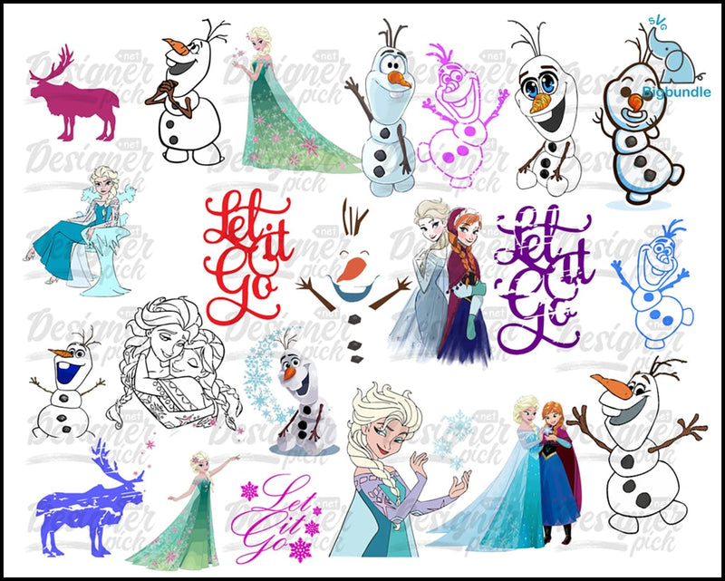 Frozen SVG Bundle - Digital download