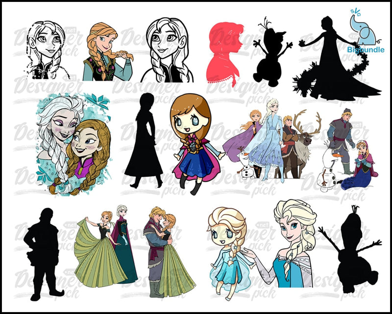 Frozen SVG Bundle - Digital download