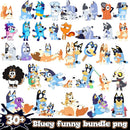 Funny bluey new version bundle png