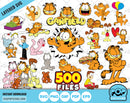 Garfield BIG BUNDLE 500 files, Garfield SVG cut files for Cricut / Silhouette, Garfield PNG