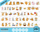 Garfield clipart bundle, Garfield SVG cut files for Cricut / Silhouette, Garfield PNG