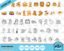 Garfield BIG BUNDLE 500 files, Garfield SVG cut files for Cricut / Silhouette, Garfield PNG