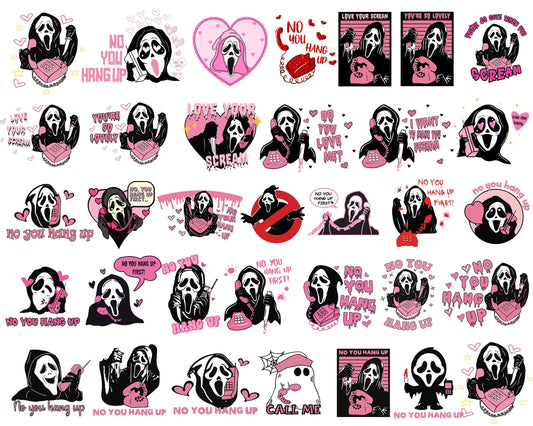 95+ Ghostface Valentine bundle, Valentine's day SVG, Valentine svg png eps dxf, Design Digital Download