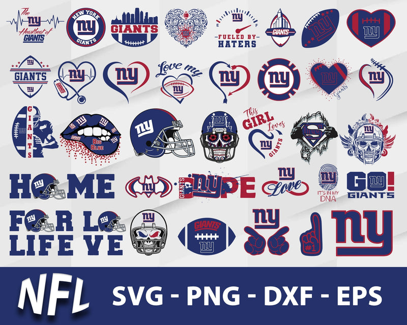 New York Giants Svg Bundle, New York Giants Svg, Sport Svg, Nfl Svg, Png, Dxf, Eps Digital File.