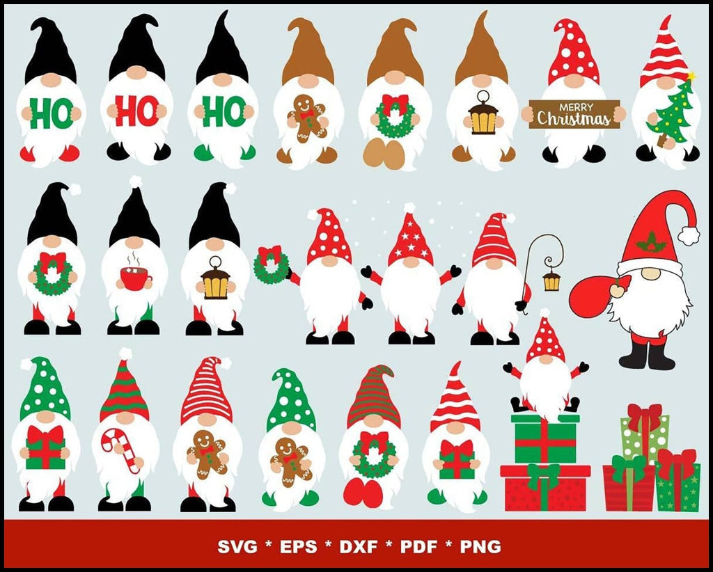 Gnomes SVG, Gnomes Bundle, Scandinavian Gnome, Nordic Gnome, Gnome Clipart