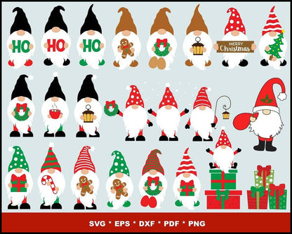 Gnomes SVG, Gnomes Bundle, Scandinavian Gnome, Nordic Gnome, Gnome Clipart