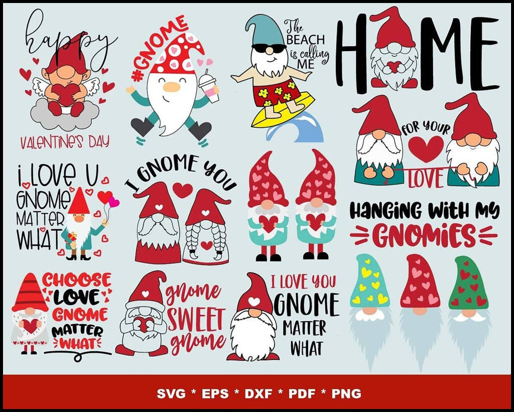Gnomes SVG, Gnomes Bundle, Scandinavian Gnome, Nordic Gnome, Gnome Clipart
