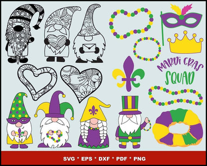 Gnomes SVG, Gnomes Bundle, Scandinavian Gnome, Nordic Gnome, Gnome Clipart