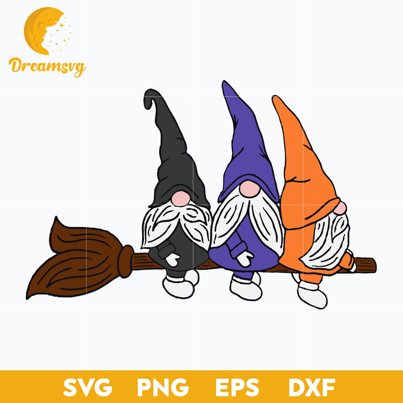 Gnome witch svg, Halloween svg, png, dxf, eps digital file.