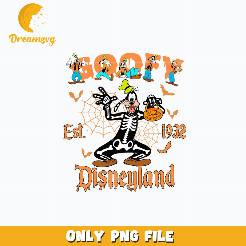 Goofy dog est 1932 disneyland png