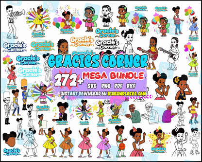 Mega 270+ Gracie's Corner SVG Bundles, Gracie's Corner Png, Gracie's Corner SVG PNG EPS DXF