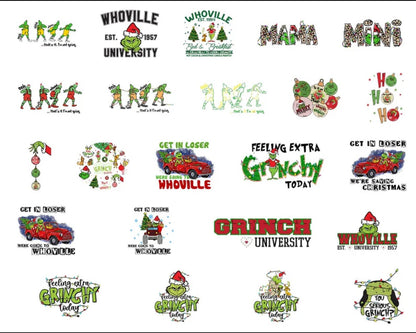 Version 2 - 40+ Grinch Bundle, Grinchmas PNG, Grinch Cutting Image, Christmas Grinch bundle, Digital downnload