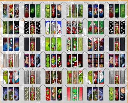 130+ The Grinch 20oz skinny tumbler 2022 designs PNG, Christmas Grinch PNG bundle, Grinchmas 20oz tumbler